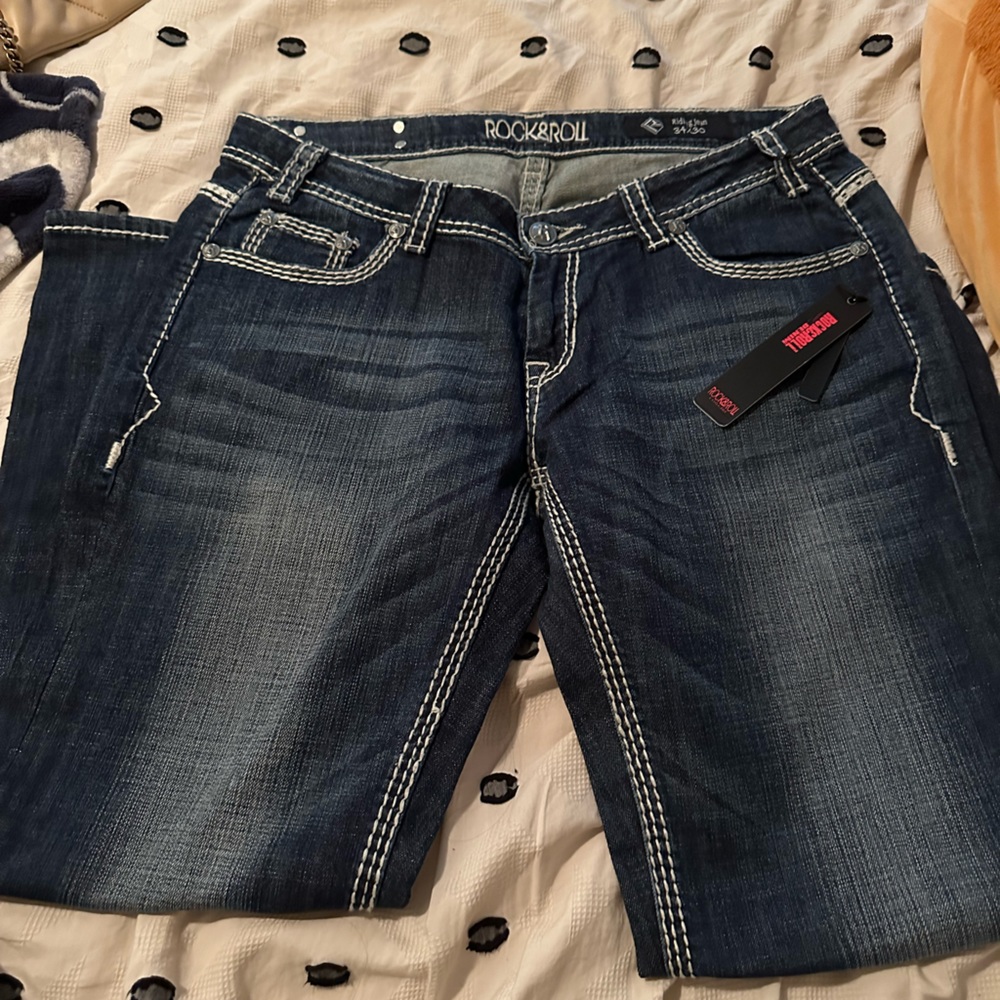 Rock and roll riding Jean 34